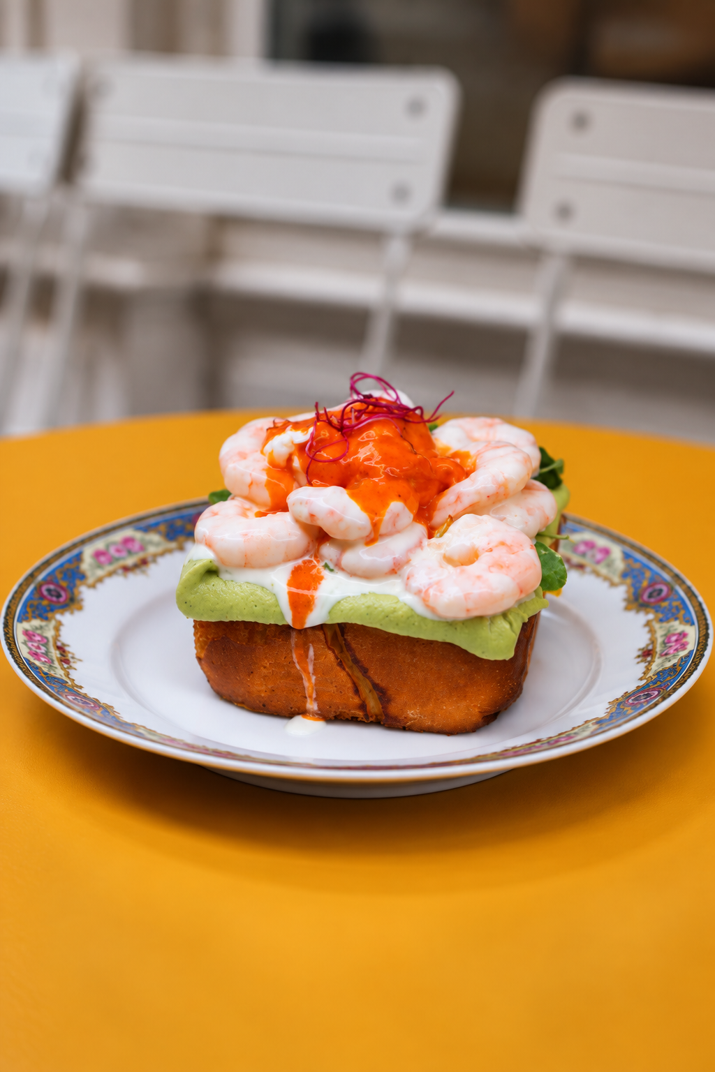 Brioche Toastée aux Crevettes