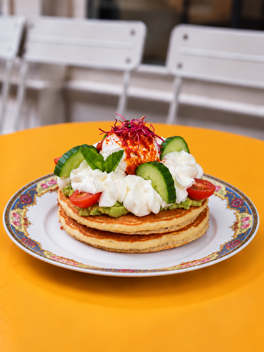 Pancakes Labneh